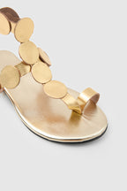 FUDA 26Y901 ÉLIA Deri Sandalet - GOLD