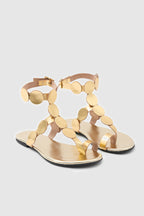 FUDA 26Y901 ÉLIA Deri Sandalet - GOLD