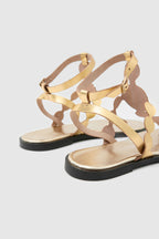 FUDA 26Y902 SOLEA Deri Sandalet - GOLD