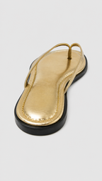 VENTO Deri Terlik - Gold