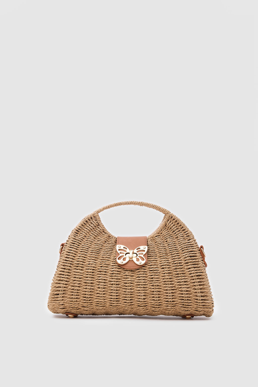 Fuda Hasır El & Çapraz Çanta - CAMEL