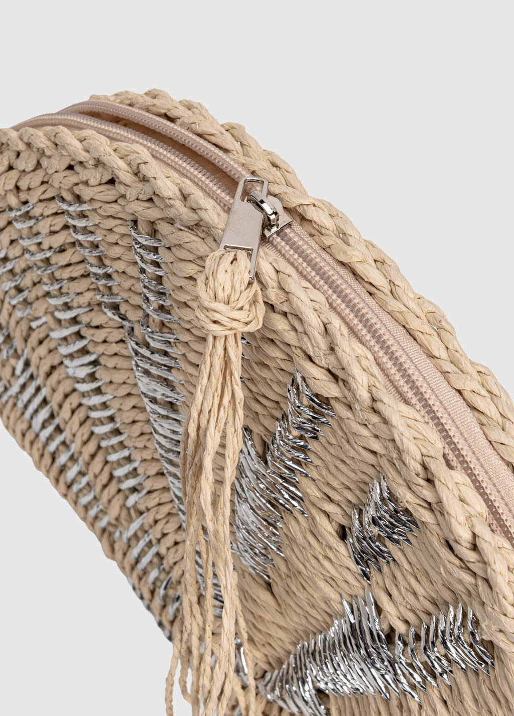 Fuda HASIR CLUTCH - BEJ SILVER