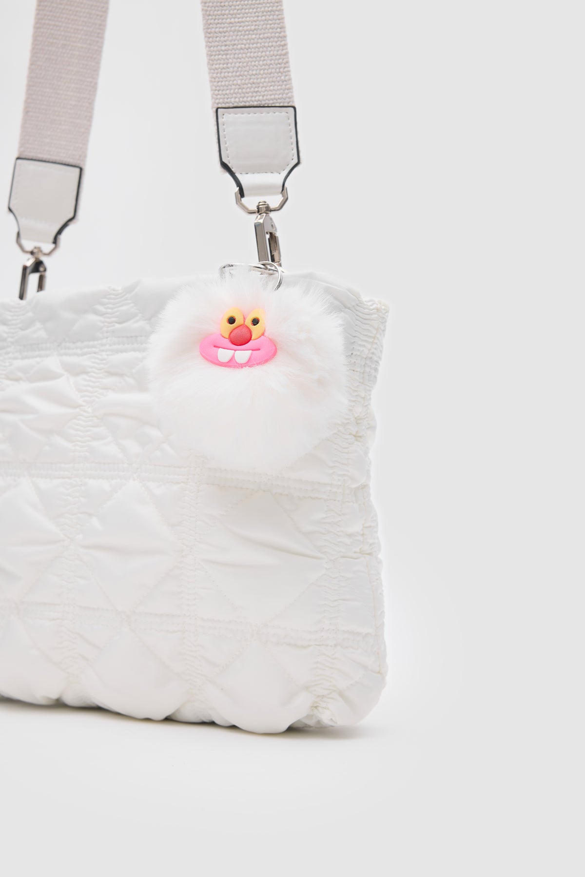 ColorPuff Zip Çapraz Çanta - EKRU