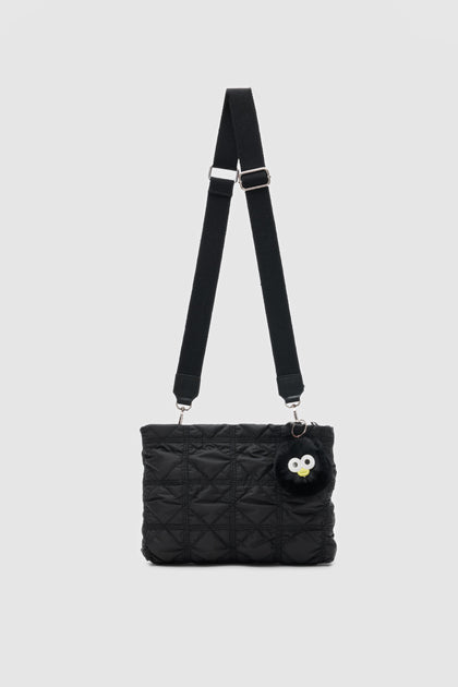 ColorPuff Zip Çapraz Çanta - SİYAH