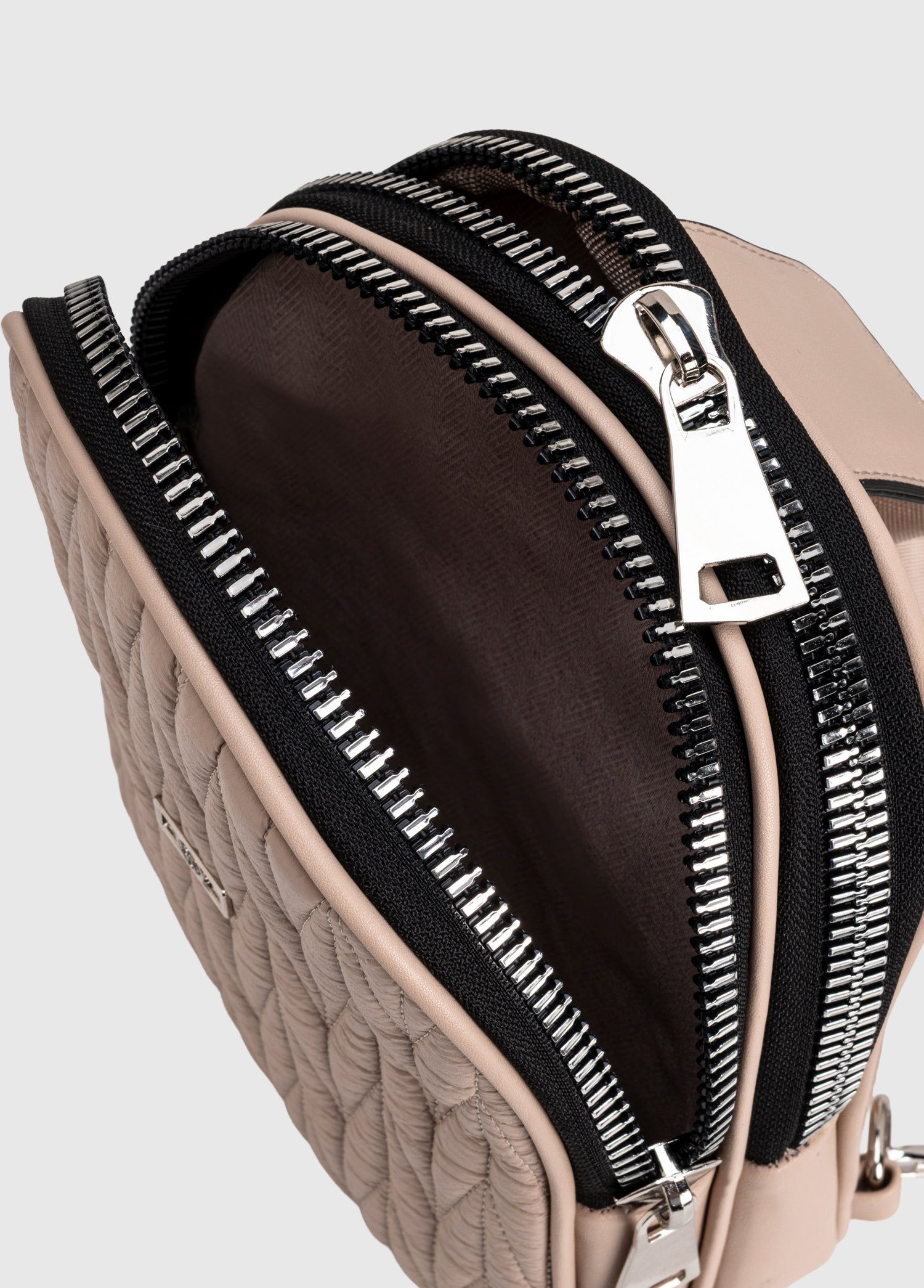Fuda Milaro Suni Deri Body Bag - NUDE