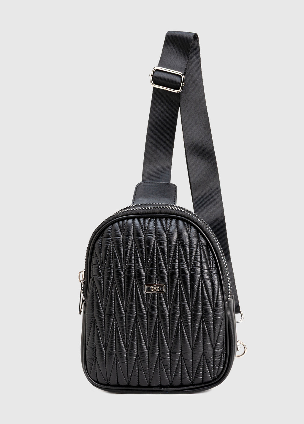 Fuda Milaro Suni Deri Body Bag - SİYAH