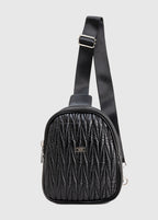 Fuda Milaro Suni Deri Body Bag - SİYAH