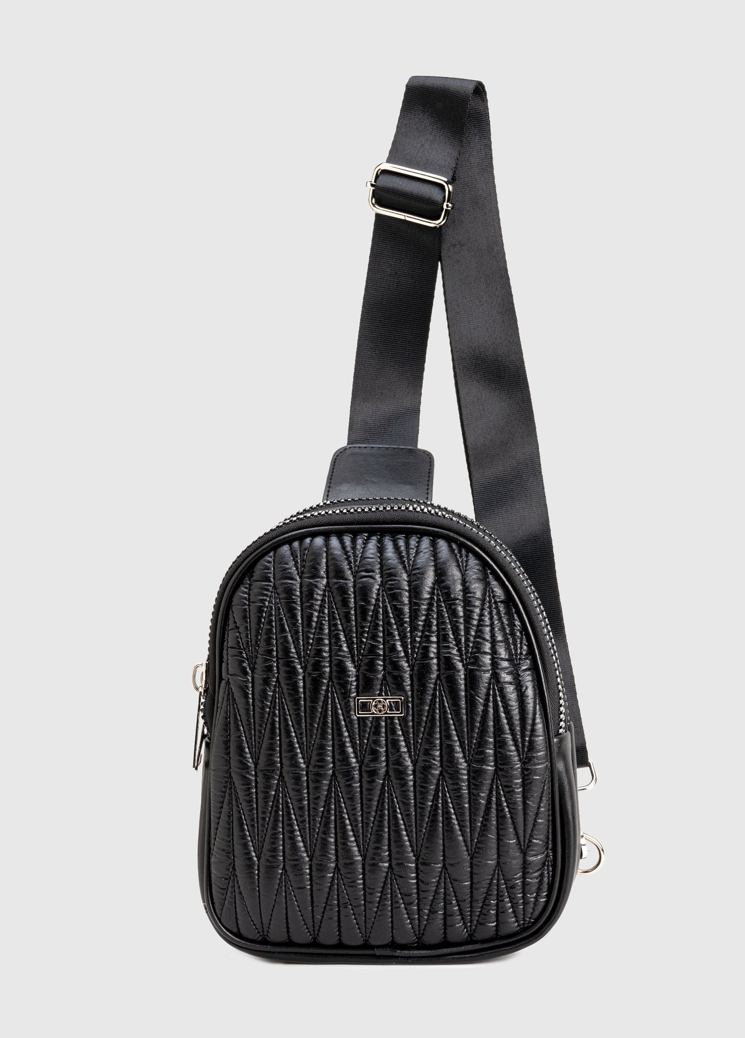 Fuda Milaro Suni Deri Body Bag - SİYAH