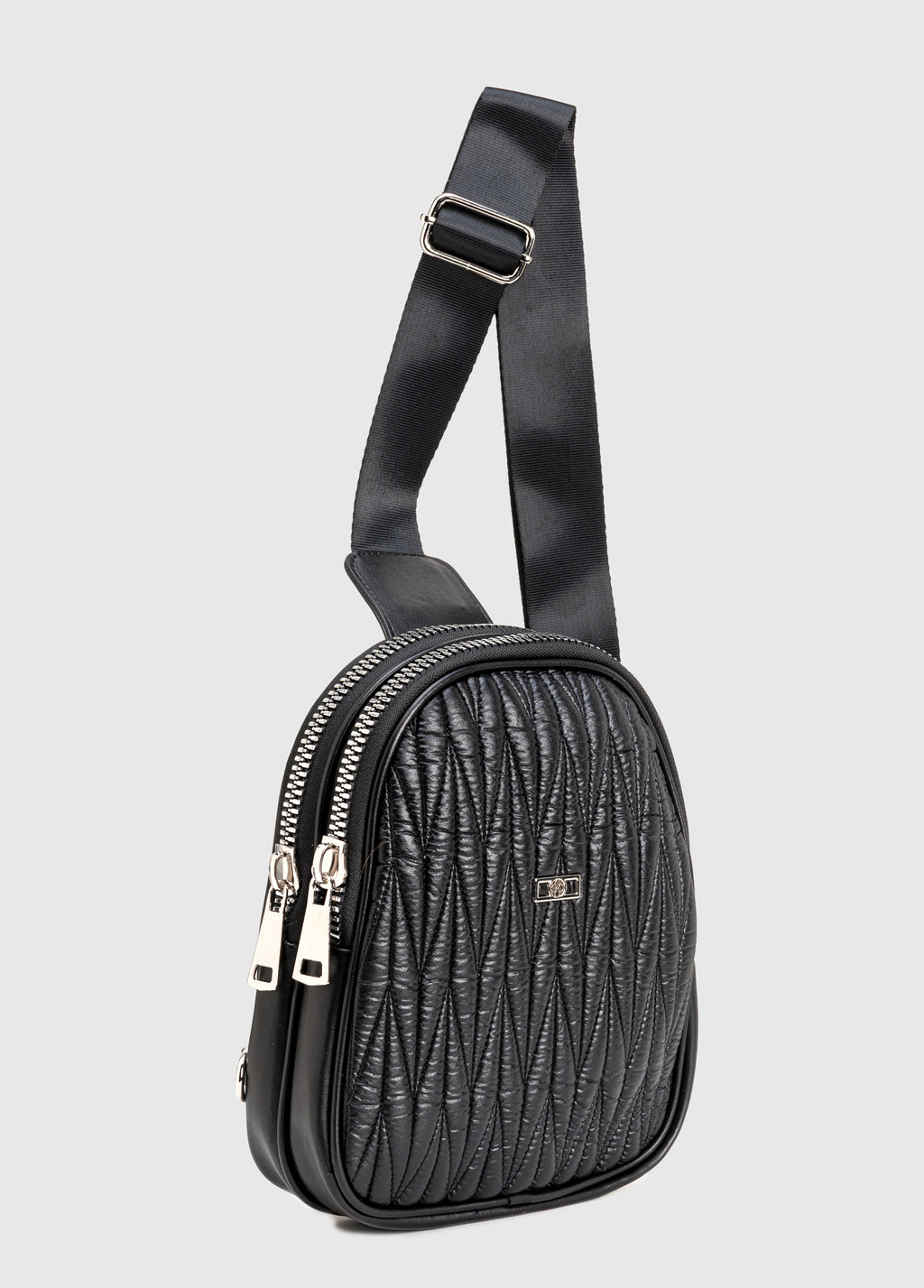 Fuda Milaro Suni Deri Body Bag - SİYAH