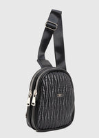 Fuda Milaro Suni Deri Body Bag - SİYAH