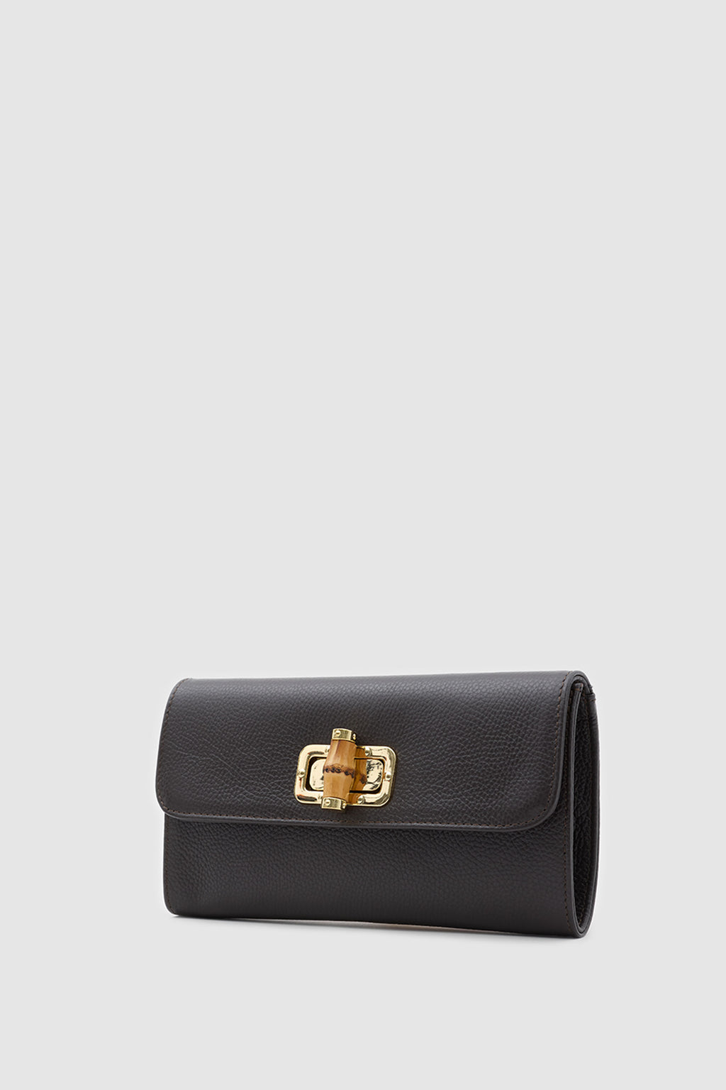 OY26503 D FUDA İTHAL DERİ CLUTCH - KAHVE