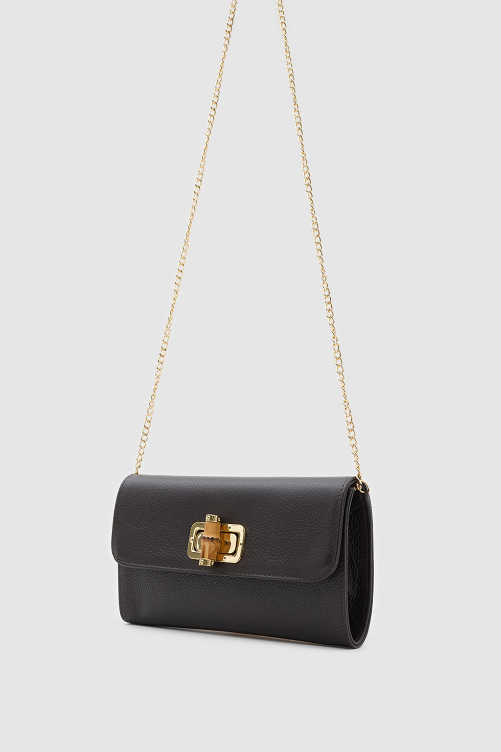 OY26503 D FUDA İTHAL DERİ CLUTCH - KAHVE