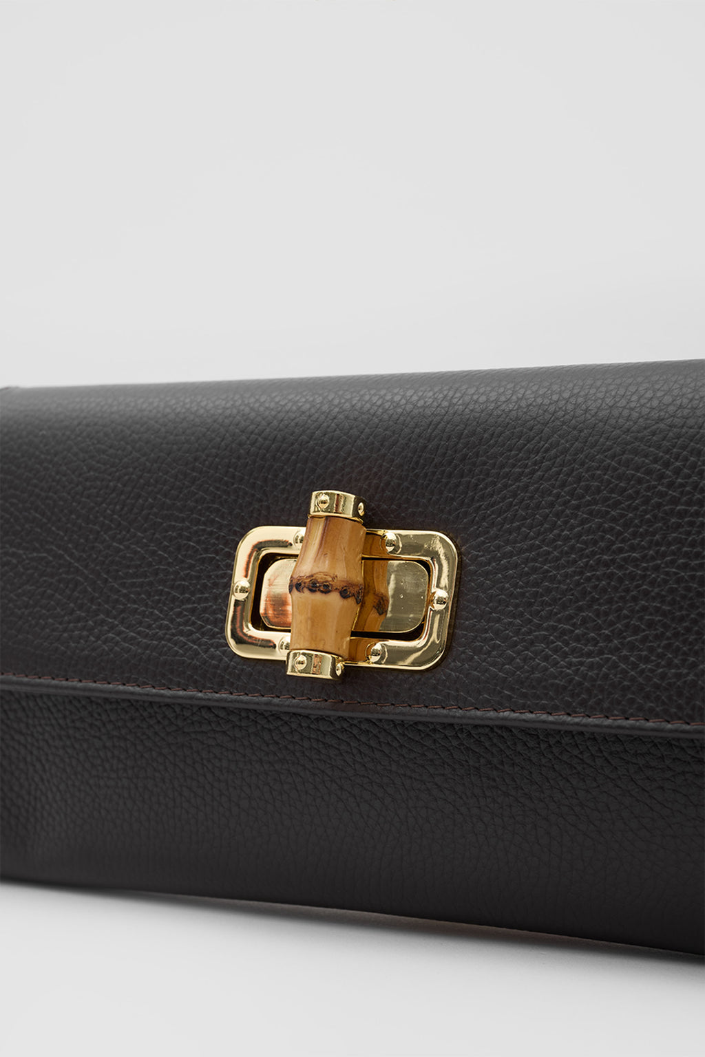 OY26503 D FUDA İTHAL DERİ CLUTCH - KAHVE