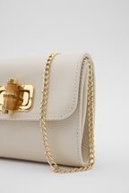 OY26504 D FUDA İTHAL DERİ CLUTCH - BEJ