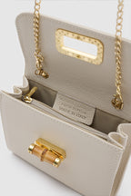 OY26504 D FUDA İTHAL DERİ CLUTCH - BEJ
