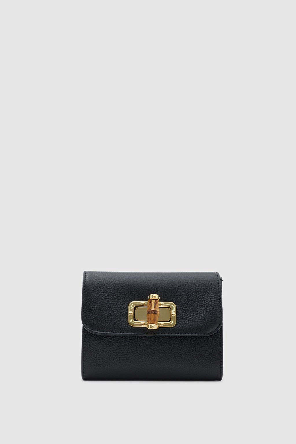OY26504 D FUDA İTHAL DERİ CLUTCH - SİYAH