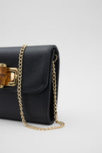 OY26504 D FUDA İTHAL DERİ CLUTCH - SİYAH
