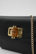 OY26504 D FUDA İTHAL DERİ CLUTCH - SİYAH